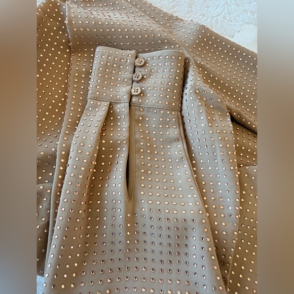 Reiss Brown Blouse with crystals Pattern - Picture 7 of 9